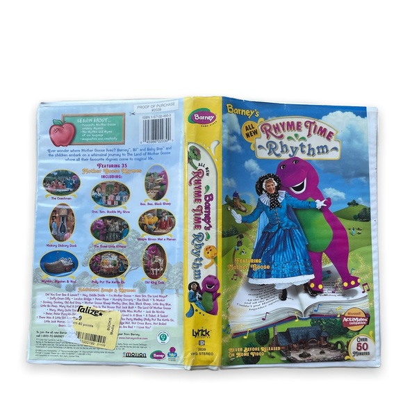 Barney’s Rhyme Time Rhythm VHS - Picture 4 of 4